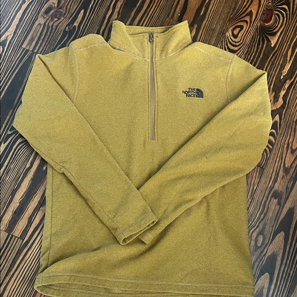 The North Face Mustard Zip-Up Pullover
